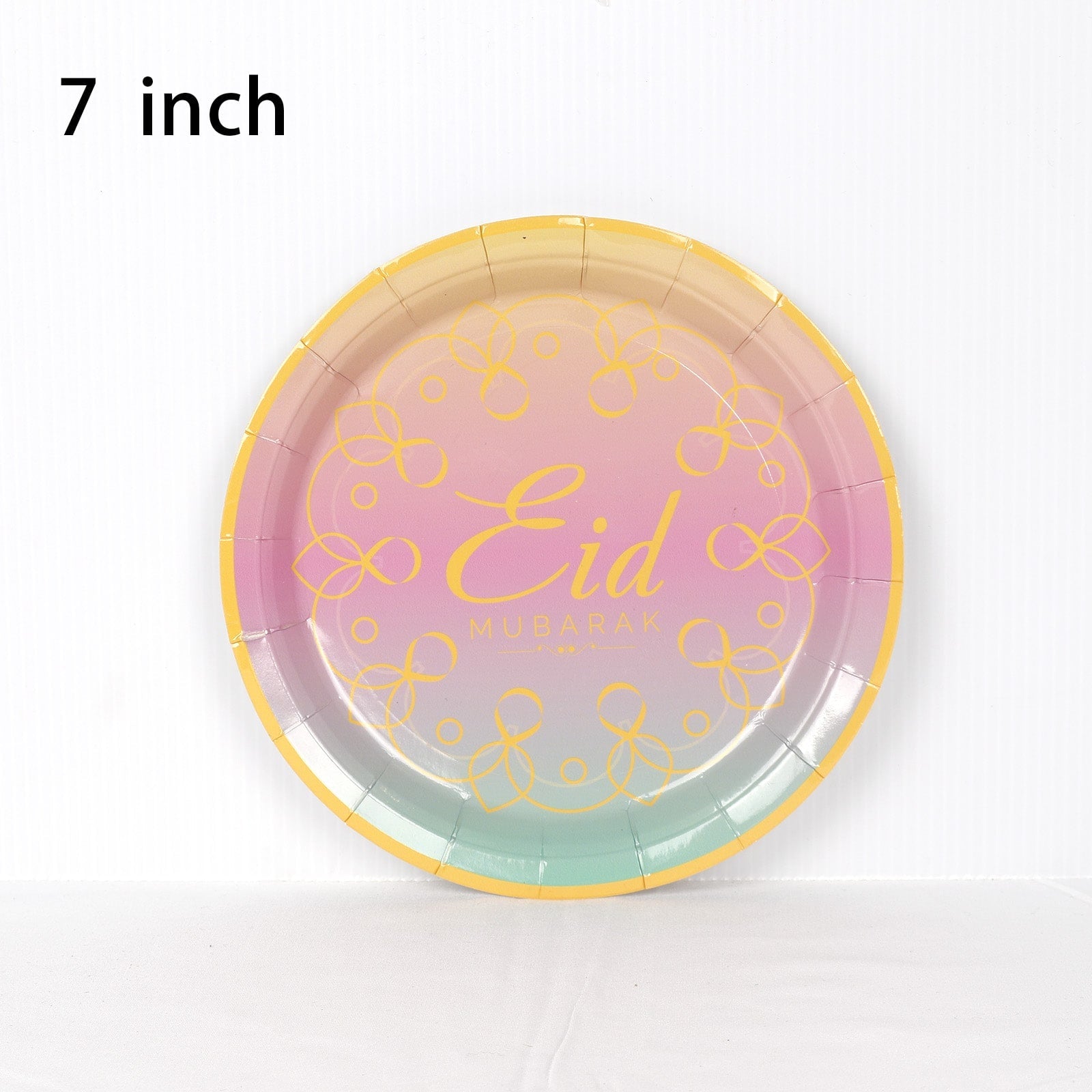 set vaisselles jetable rose | art de la table | rose theme decoration eid mubarak ramadan 2022