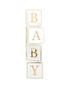 Baby Shower Box Blanc et Doré - Happy Muz Deco