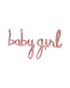 Ballons lettres Baby Girl - Rose - Happy Muz Deco