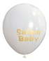 Ballons Salam Baby - Blanc et doré - Happy Muz Deco