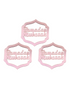 Cupcake topper Ramadan Mubarak - Rose - Happy Muz Deco