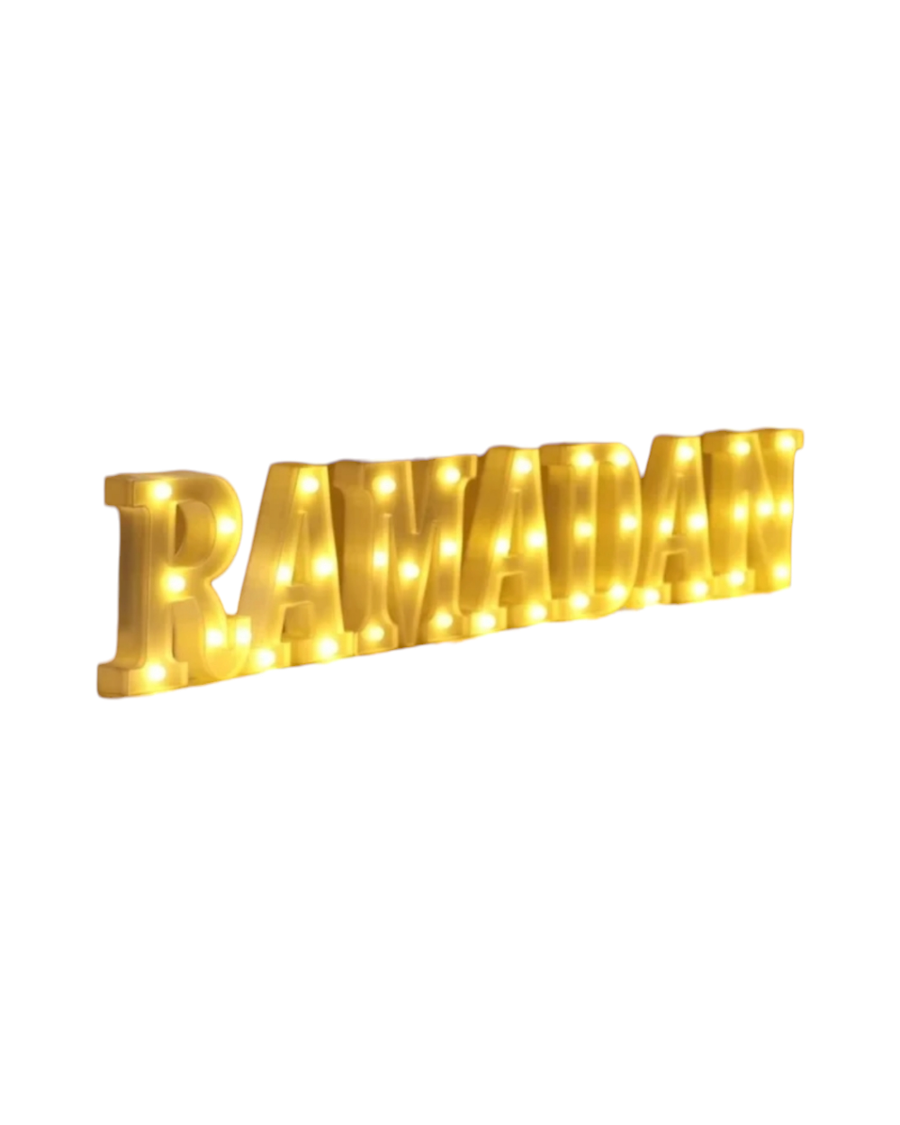 Lettres lumineuses Ramadan - Blanc