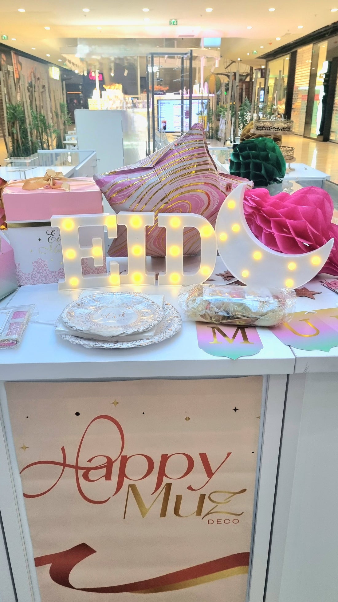 Lettres lumineuses Eid - Blanc - Happy Muz Deco
