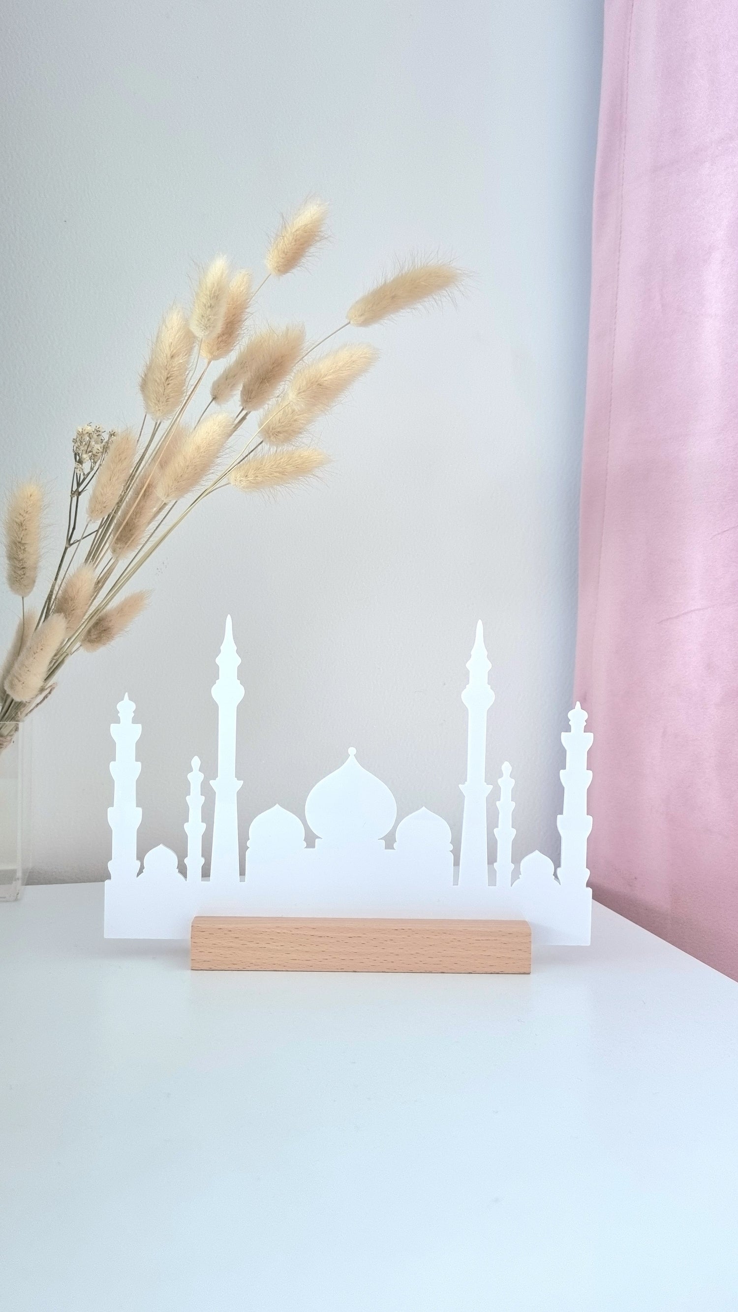 Décoration en forme de mosquée 2 - Acrylique Blanc - Happy Muz Deco