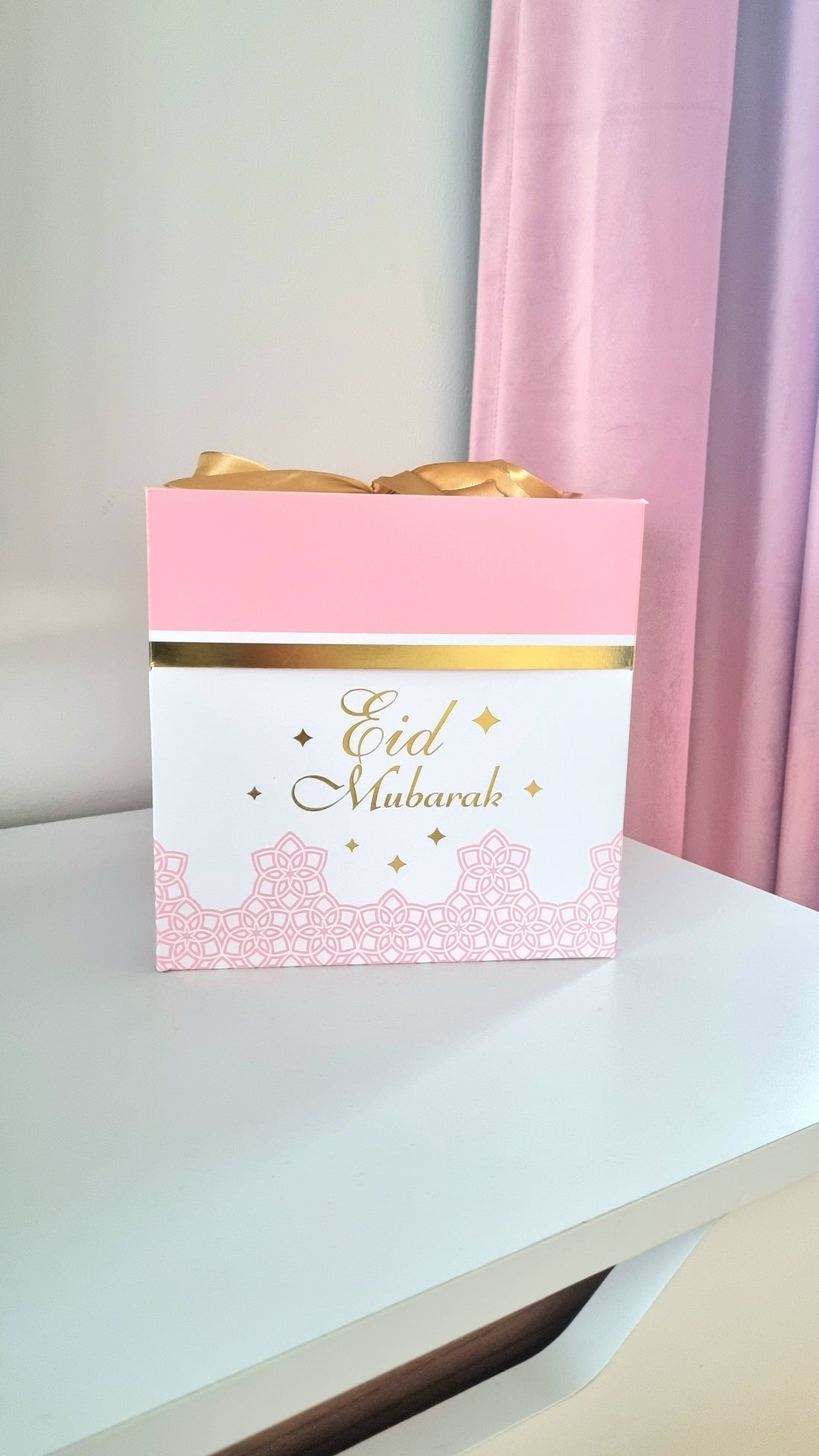 Boîte à cadeaux Eid Mubarak - Rose