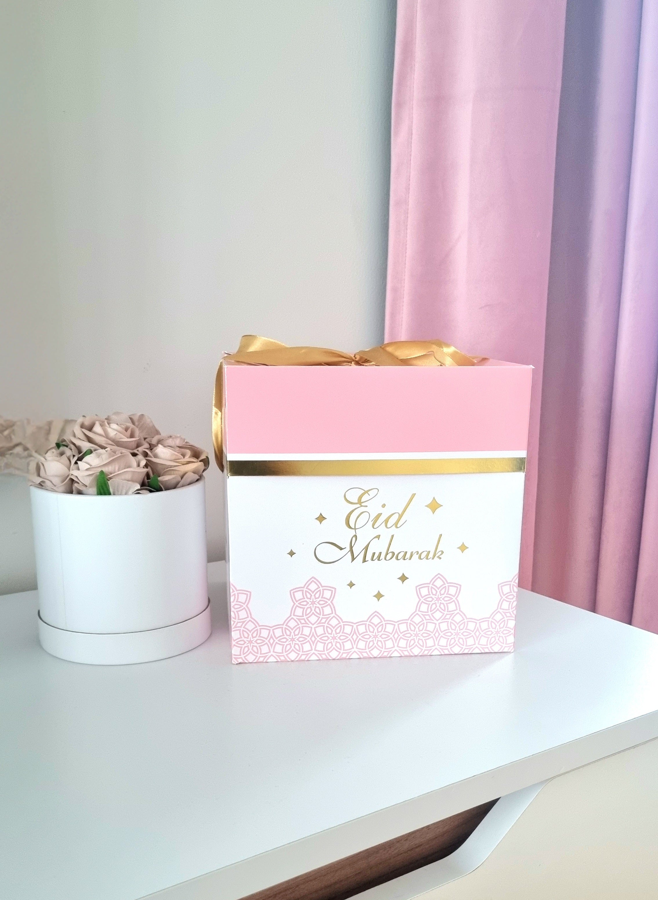 Boîte à cadeaux Eid Mubarak - Rose