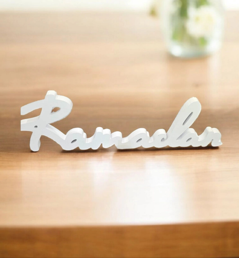 Lettres décoratives Ramadan - Blanc
