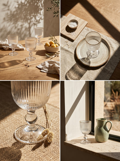 Lot de 6 Verres à pied Line – Liseré Doré
