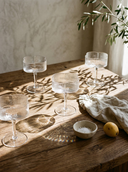 Lot de 6 verres à cocktail Trèfle