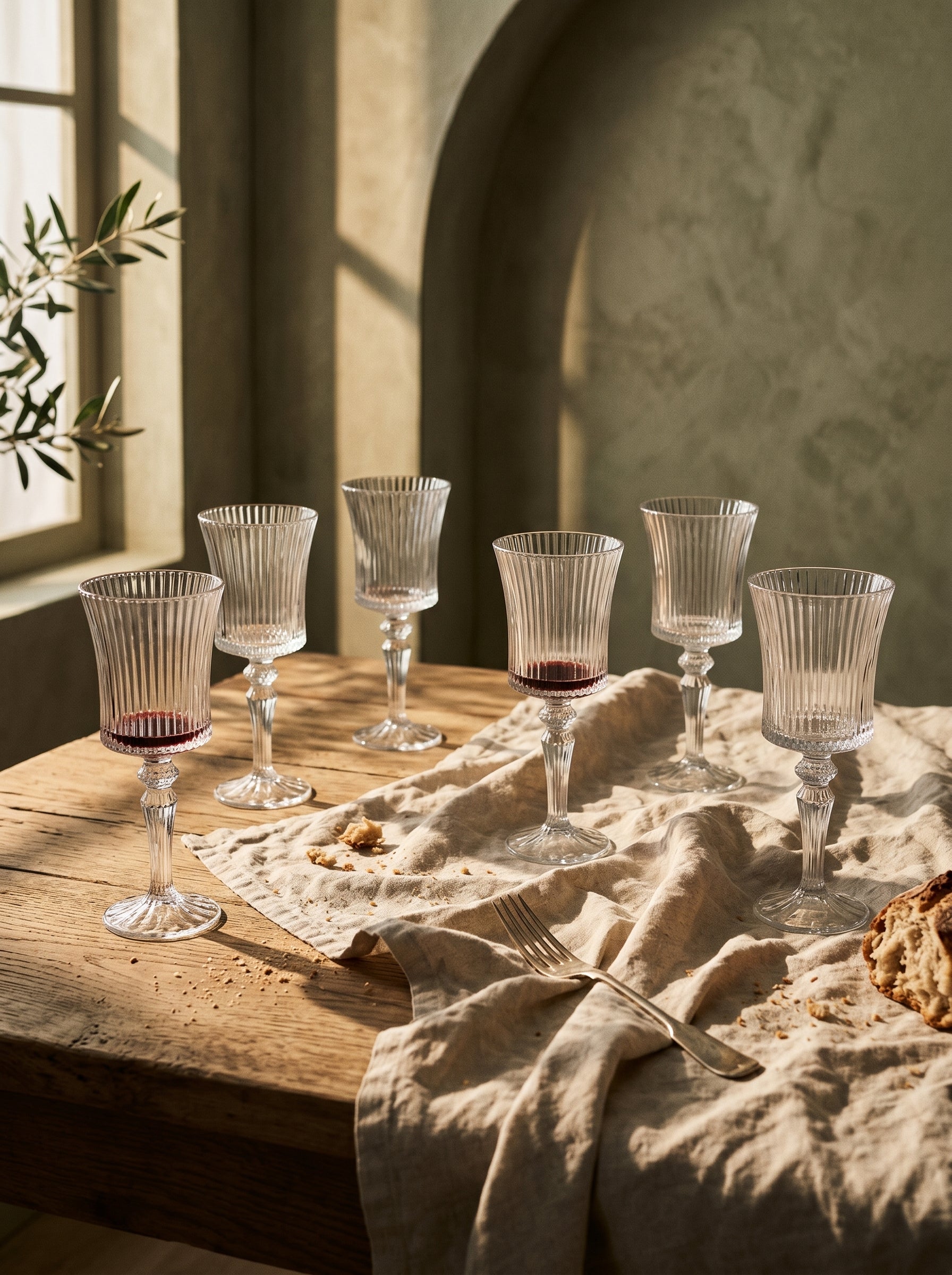 Lot de 6 Verres à pieds Lines élegance