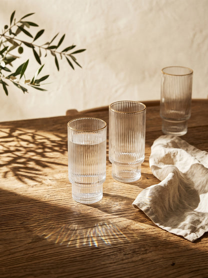 Lot de 6 grands Verres Lines – Liseré Doré