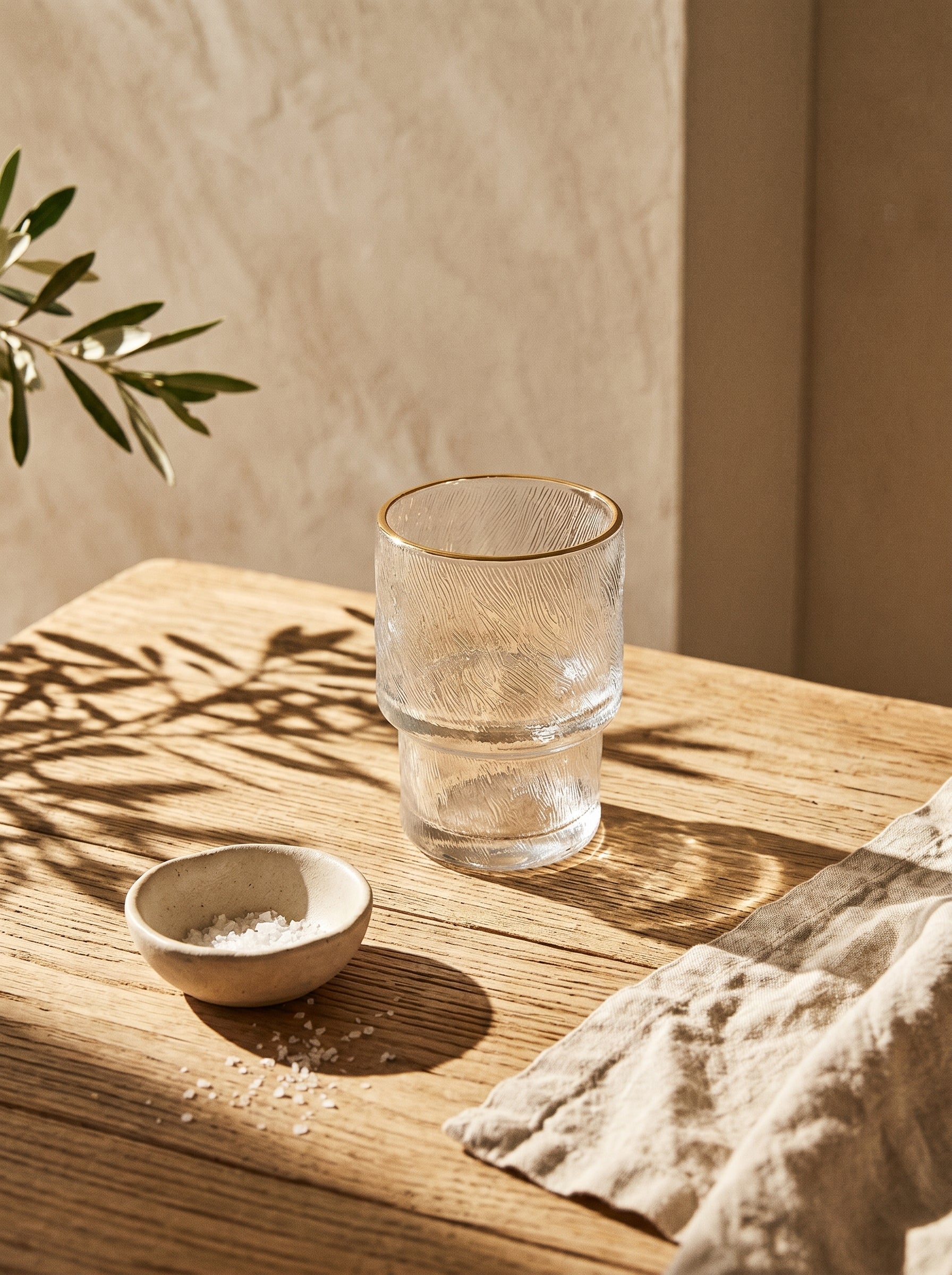 Lot de 6 petits Verres Ice - Liseré Doré