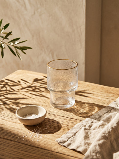 Lot de 6 petits Verres Ice - Liseré Doré