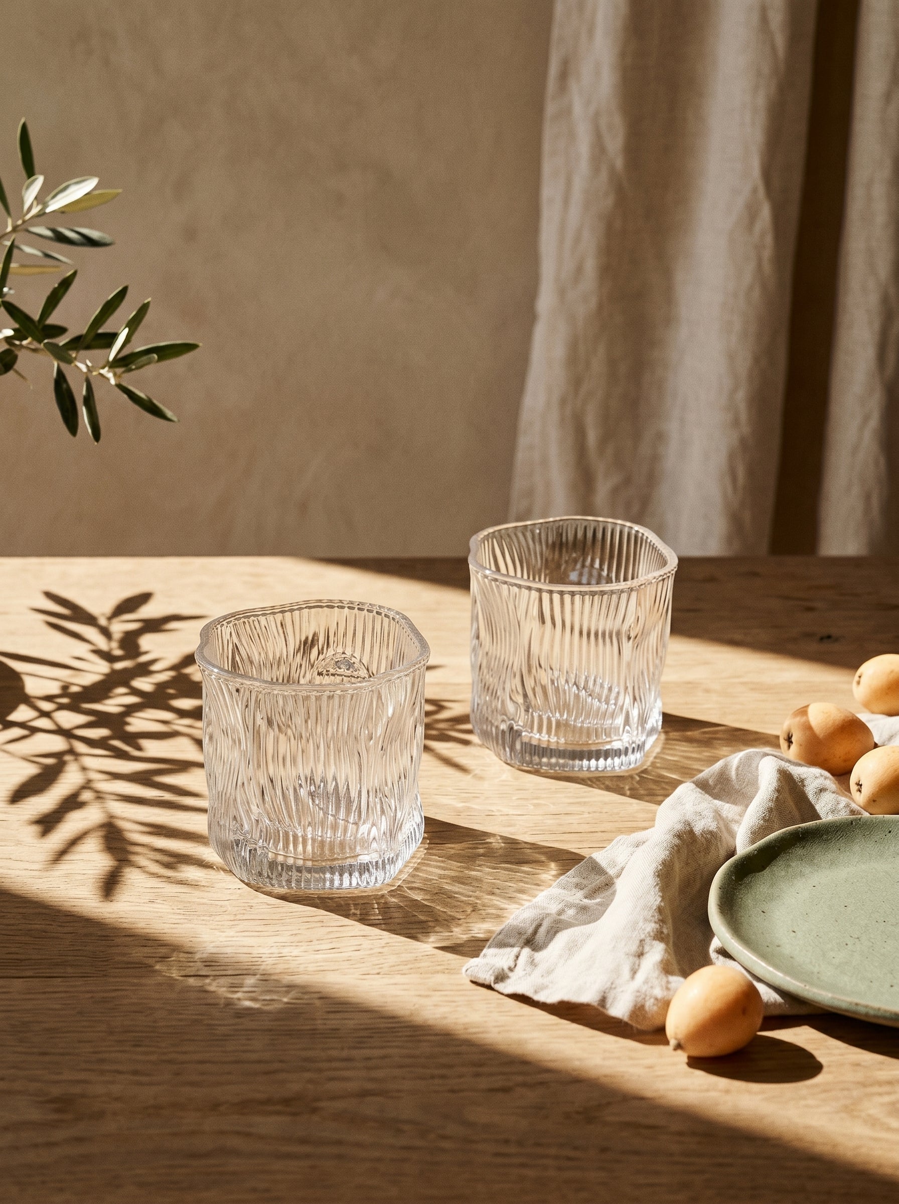 Lot de 6 Petits Verres Design Wave Lines