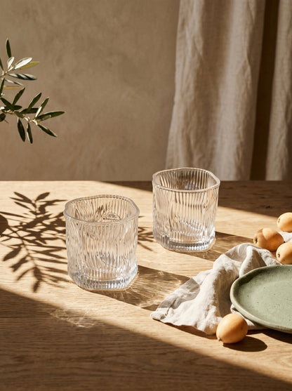 Lot de 6 Petits Verres Design Wave Lines