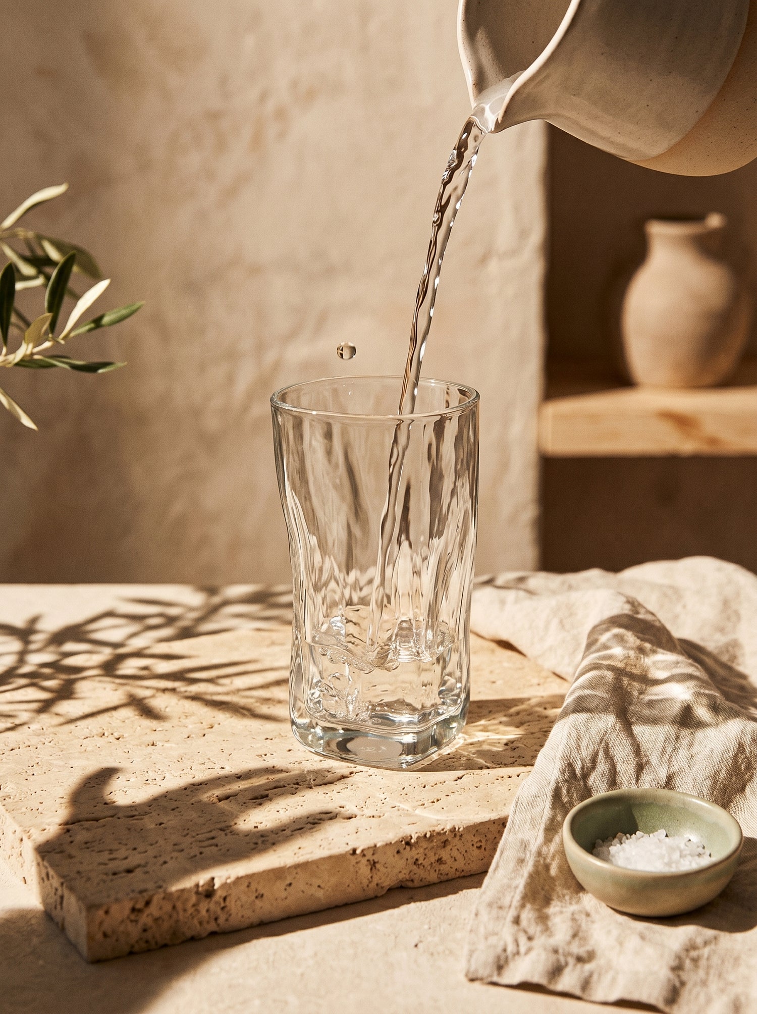 Lot de 6 Grands Verres Design Wave