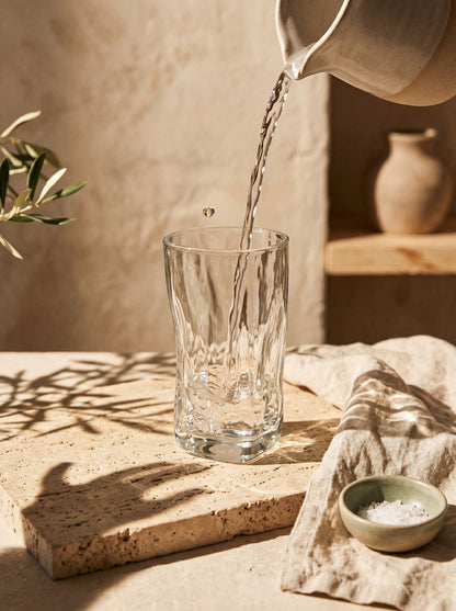 Lot de 6 Grands Verres Design Wave