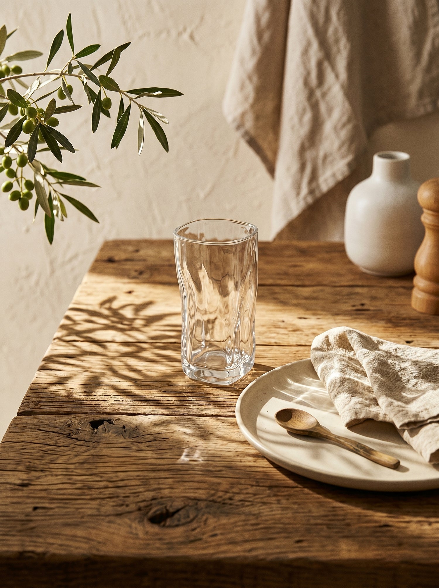 Lot de 6 Grands Verres Design Wave