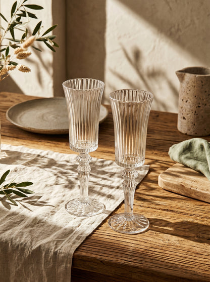Lot de 6 Verres à pieds Lines élegance Allongé