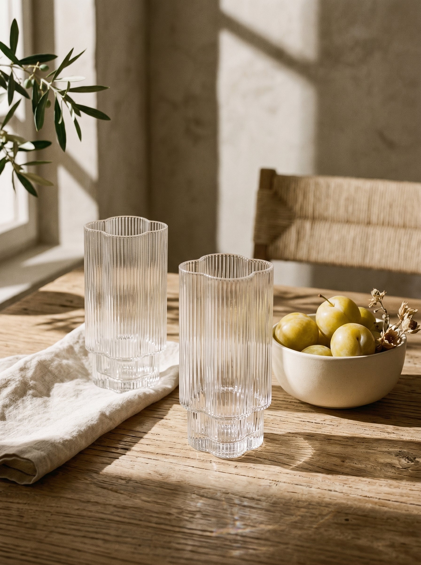 Lot de 6 grands verres Trèfle