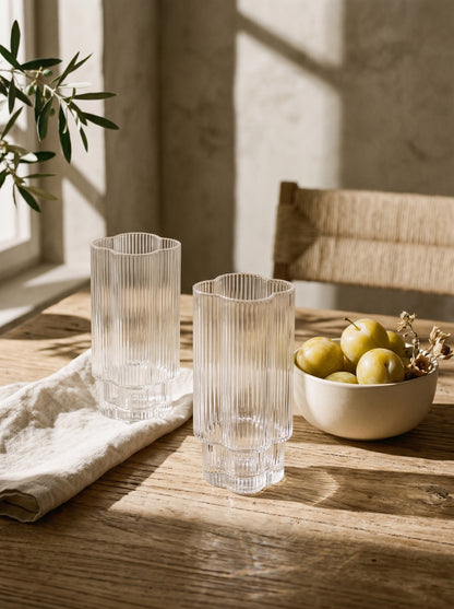 Lot de 6 grands verres Trèfle