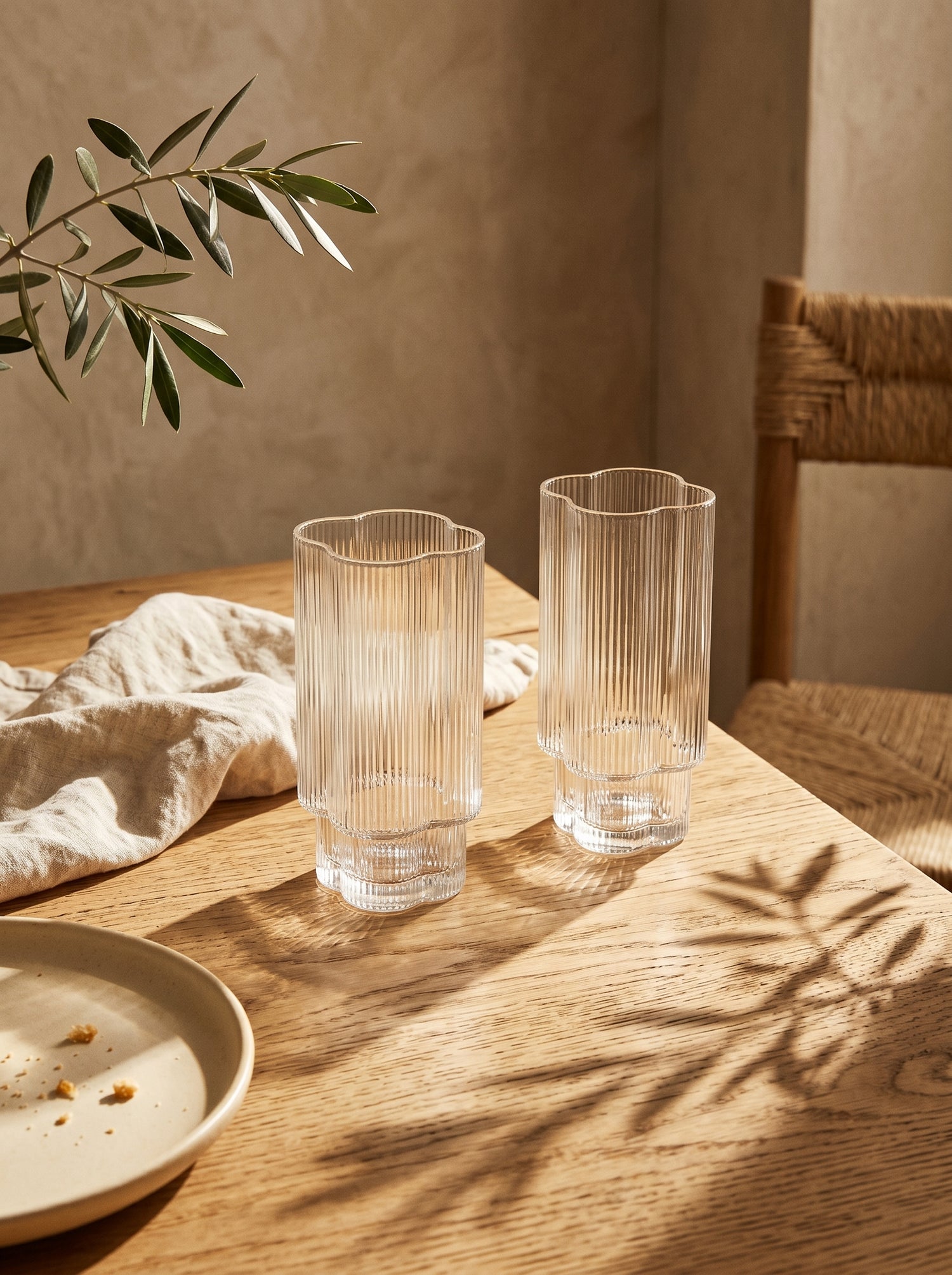 Lot de 6 grands verres Trèfle