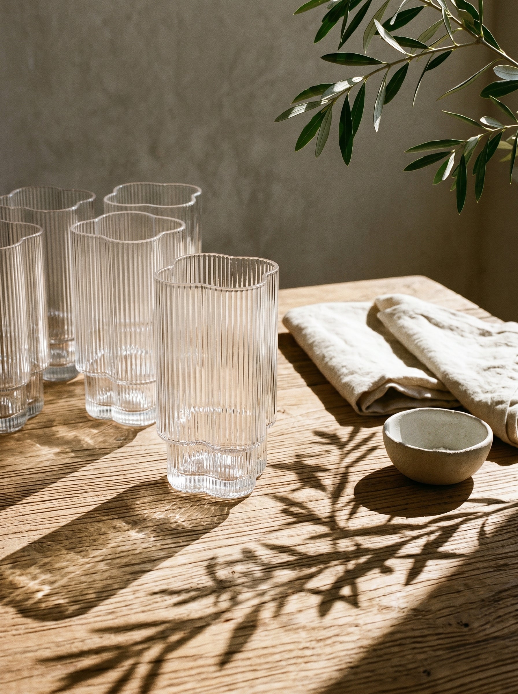 Lot de 6 grands verres Trèfle