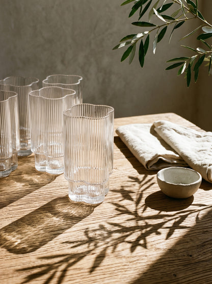 Lot de 6 grands verres Trèfle