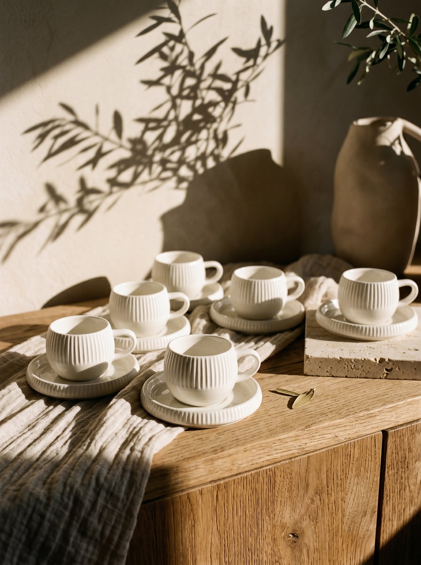 Service à café Chubby Lines – Tasses 120 ml