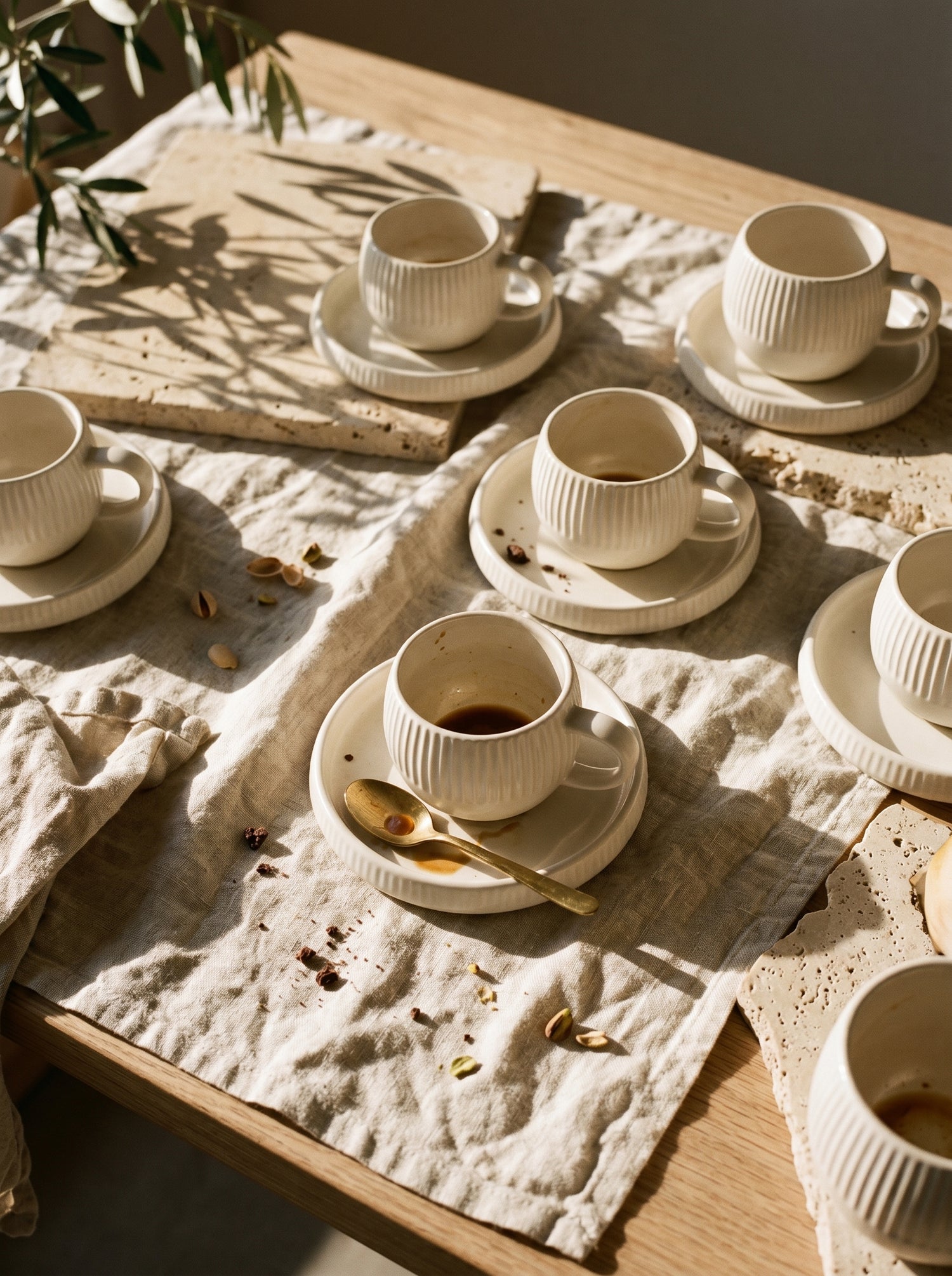 Service à café Chubby Lines – Tasses 200 ml