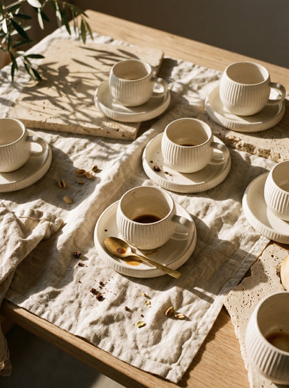 Service à café Chubby Lines – Tasses 200 ml