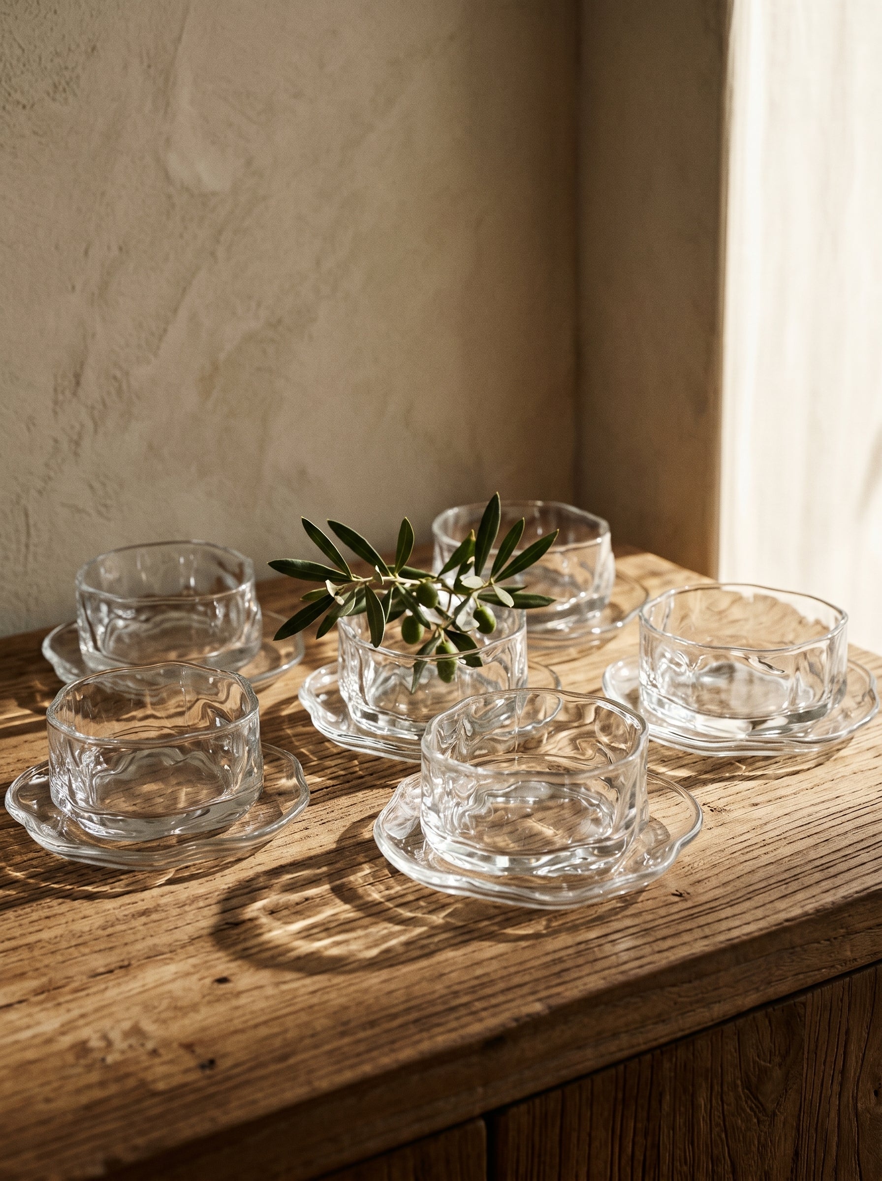 Set de bols apéritif en verre