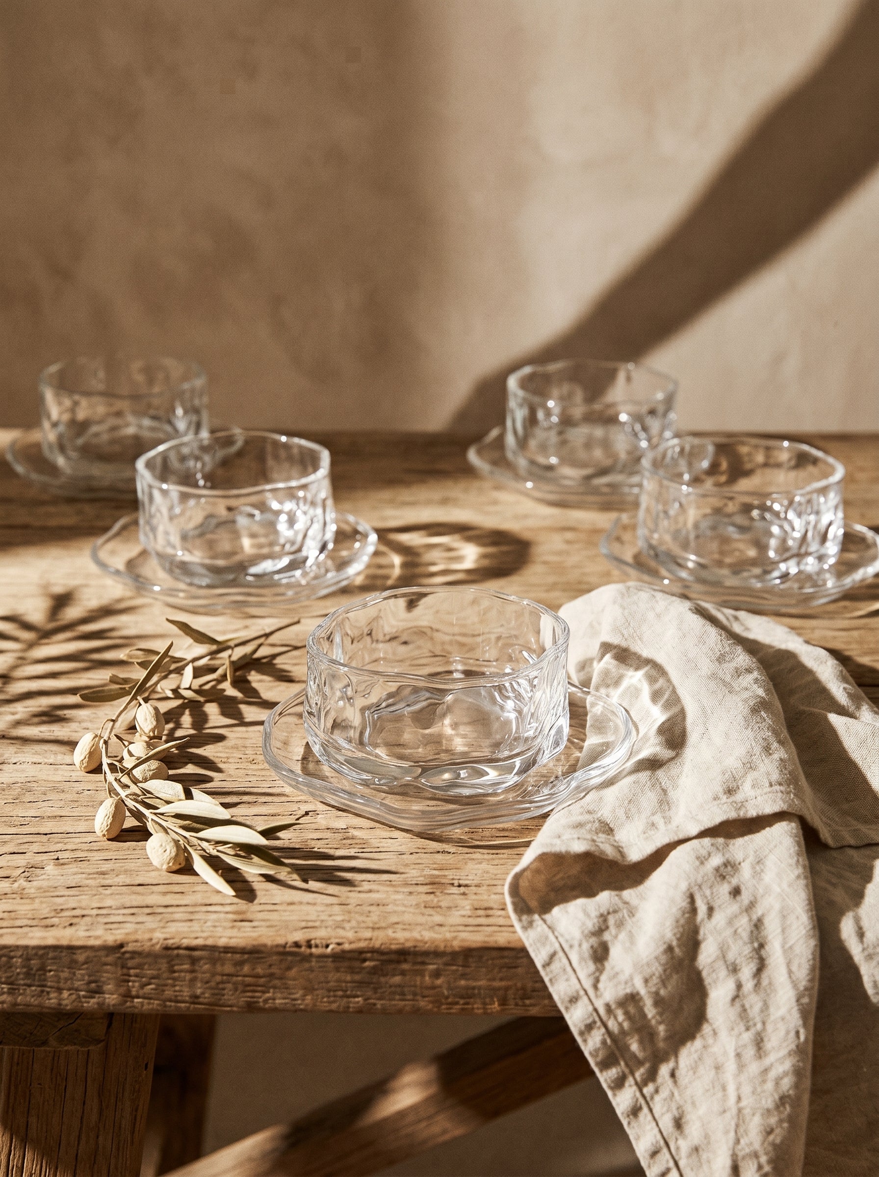 Set de bols apéritif en verre