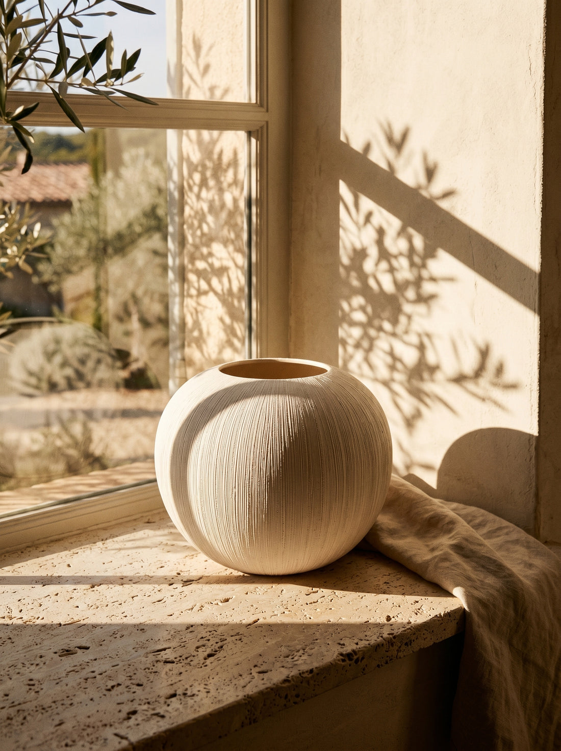 Vase Boule Effet Brossé