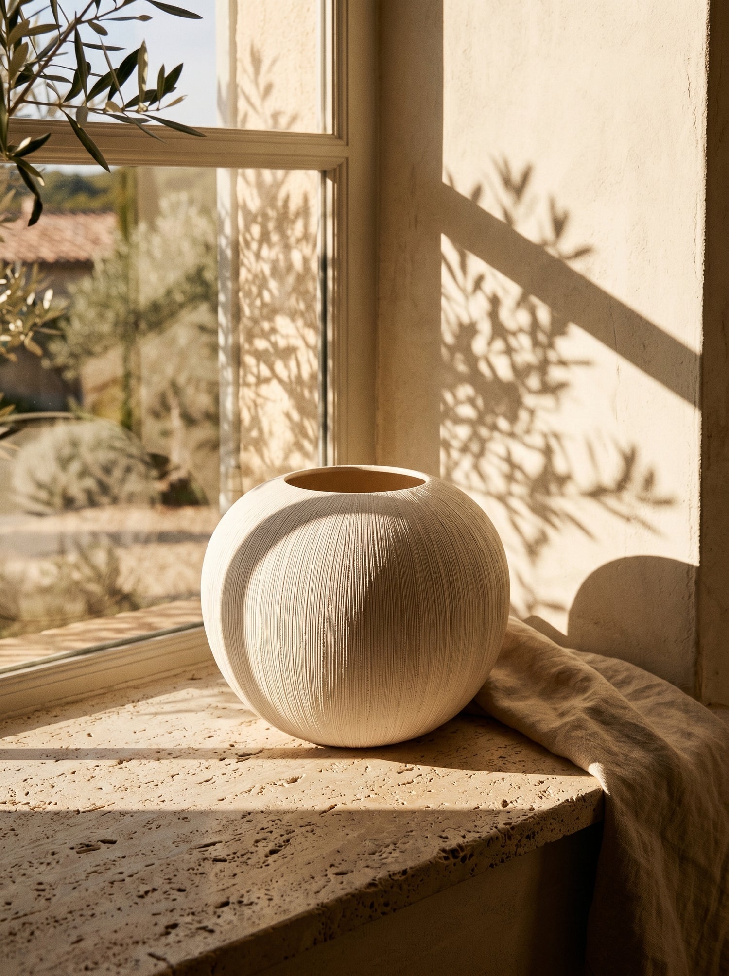 Vase Boule Effet Brossé