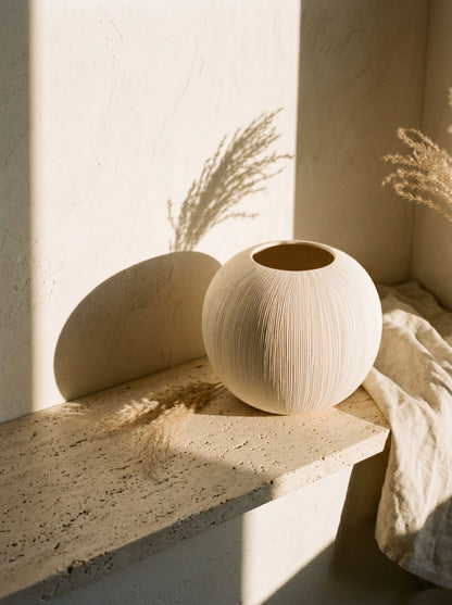 Vase Boule Effet Brossé
