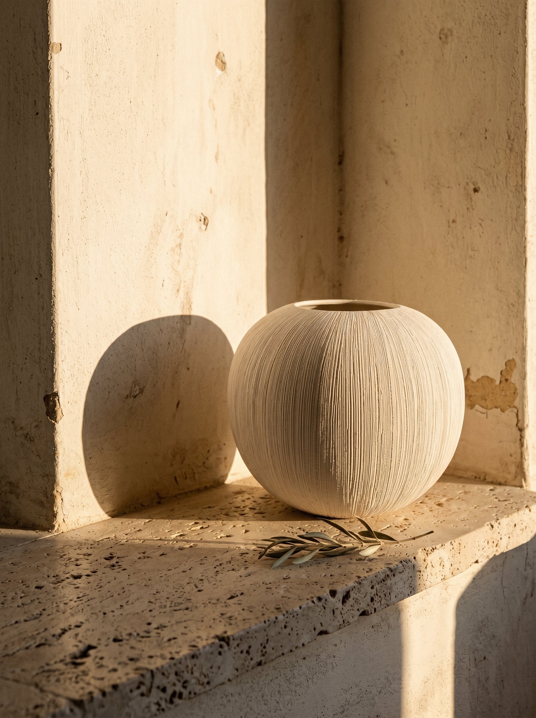 Vase Boule Effet Brossé