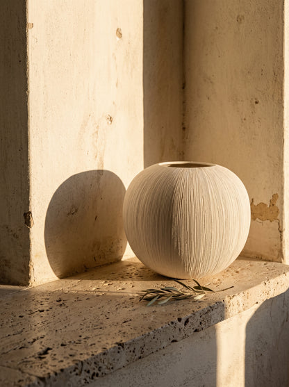 Vase Boule Effet Brossé