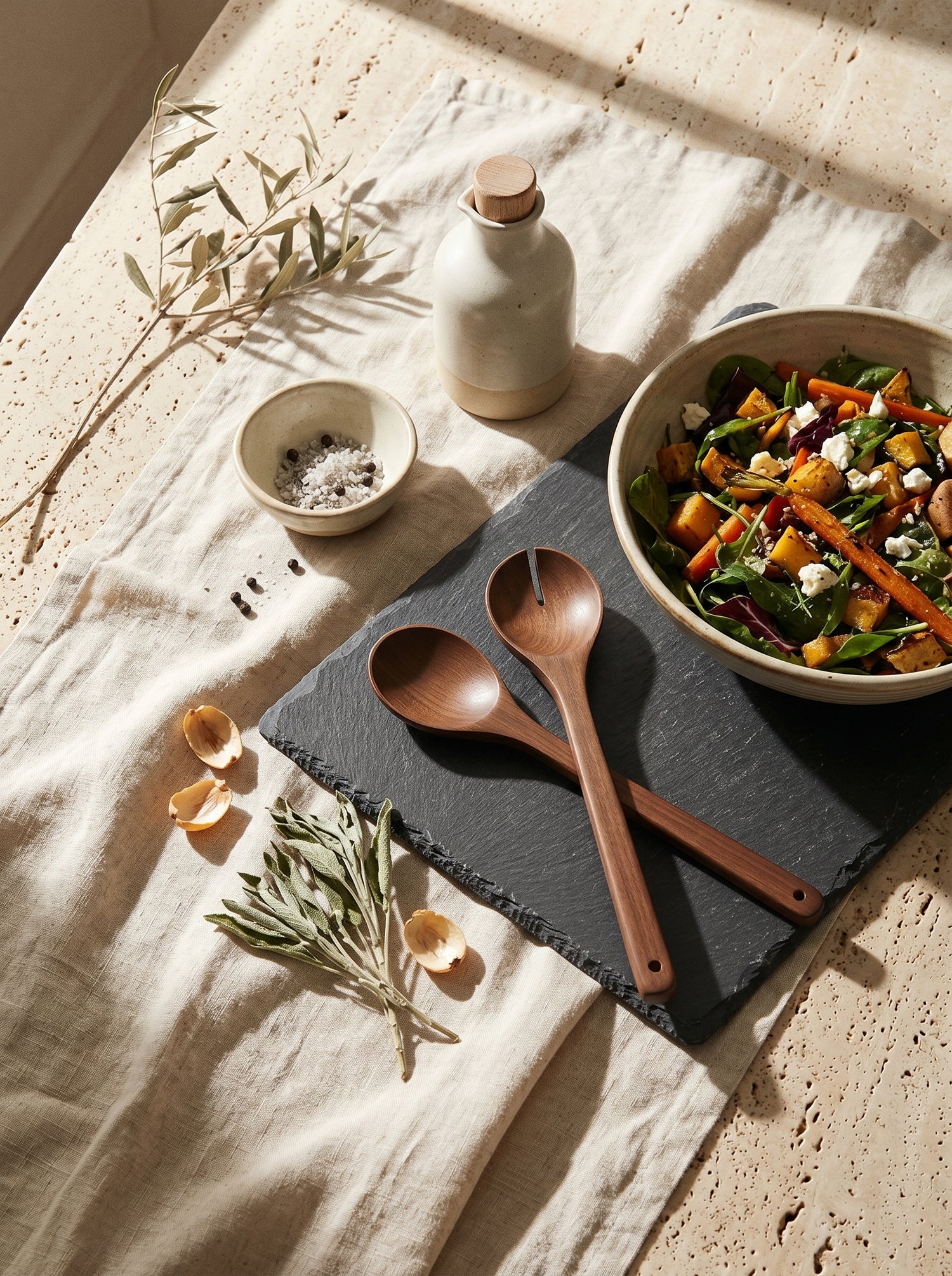 Set à Salade en Bois d’Acacia