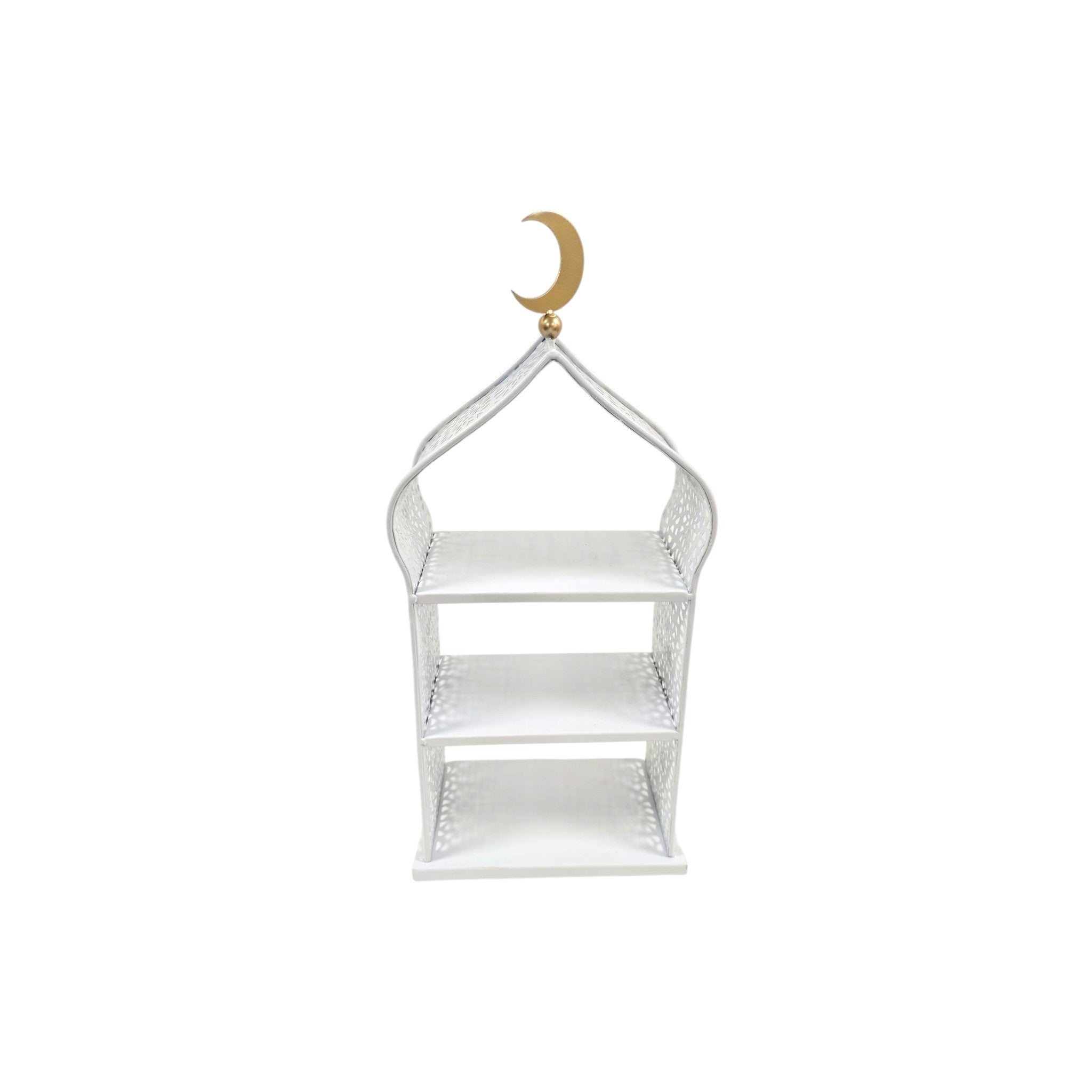 Plateau oriental 2 étages - Blanc - Happy Muz Deco