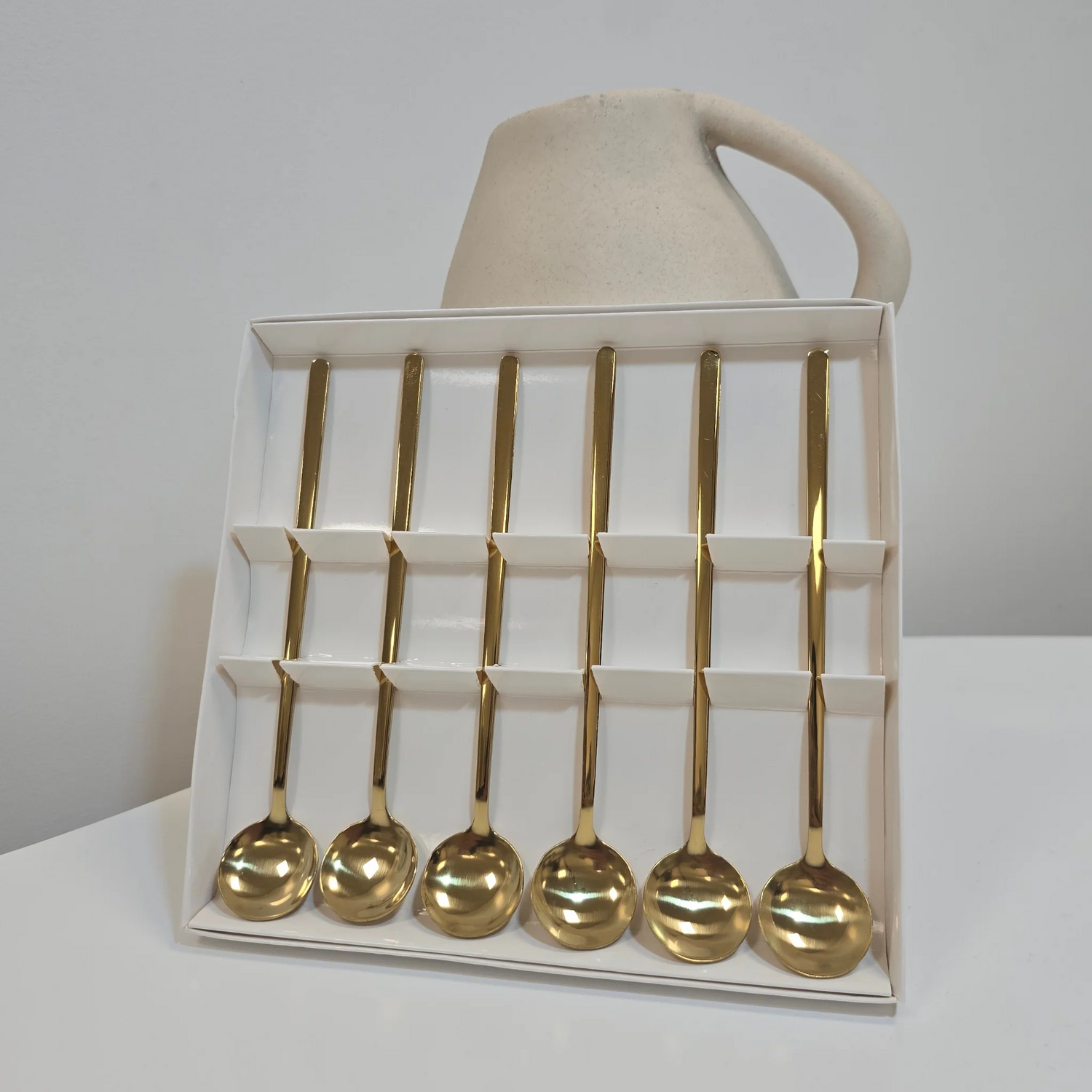 Lot de 6 Cuillères en Inox Dorées - Happymuzdeco