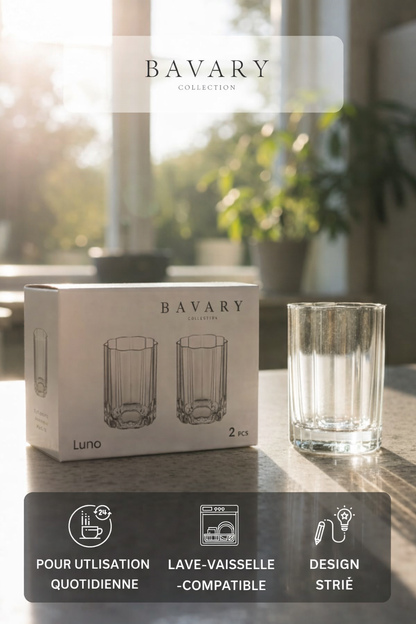 Lot de 2 Grand Verres Luno - Happymuzdeco