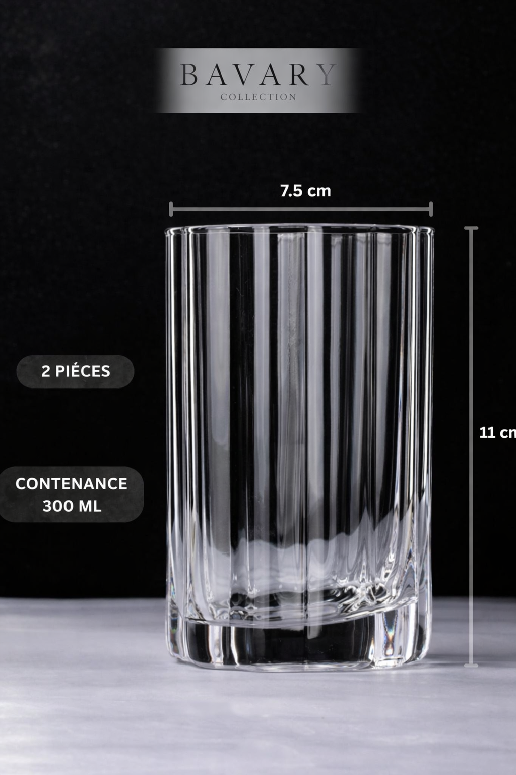 Lot de 2 Grand Verres Luno - Happymuzdeco