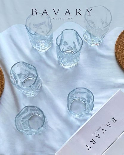 Lot de 6 Grands Verres Design Wave - Happymuzdeco