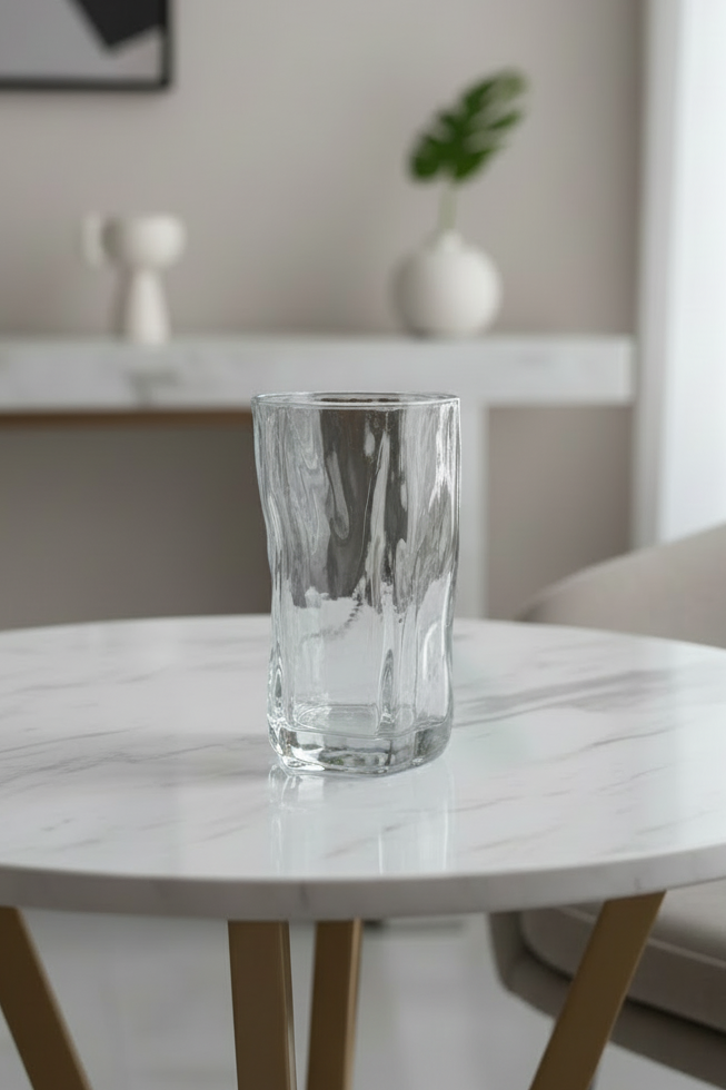 Lot de 6 Grands Verres Design Wave