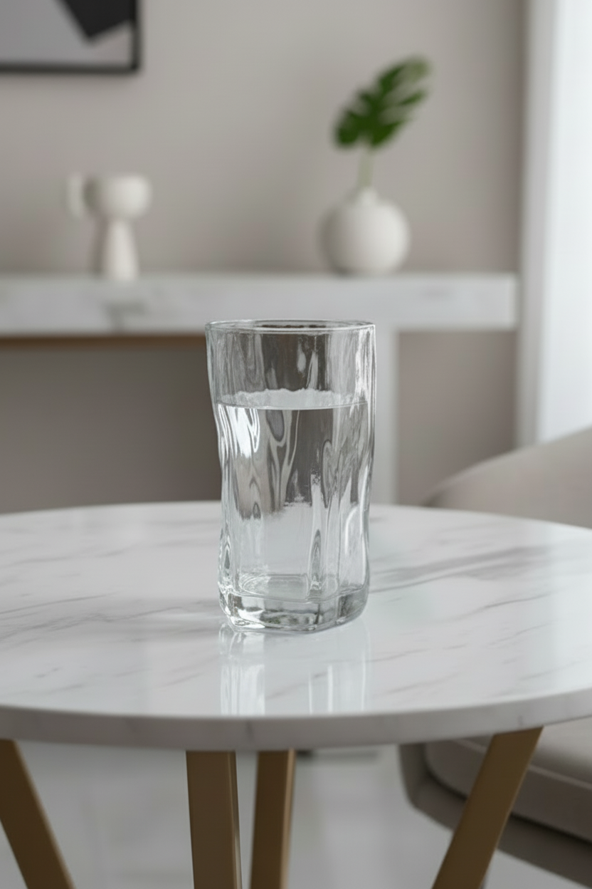 Lot de 6 Grands Verres Design Wave