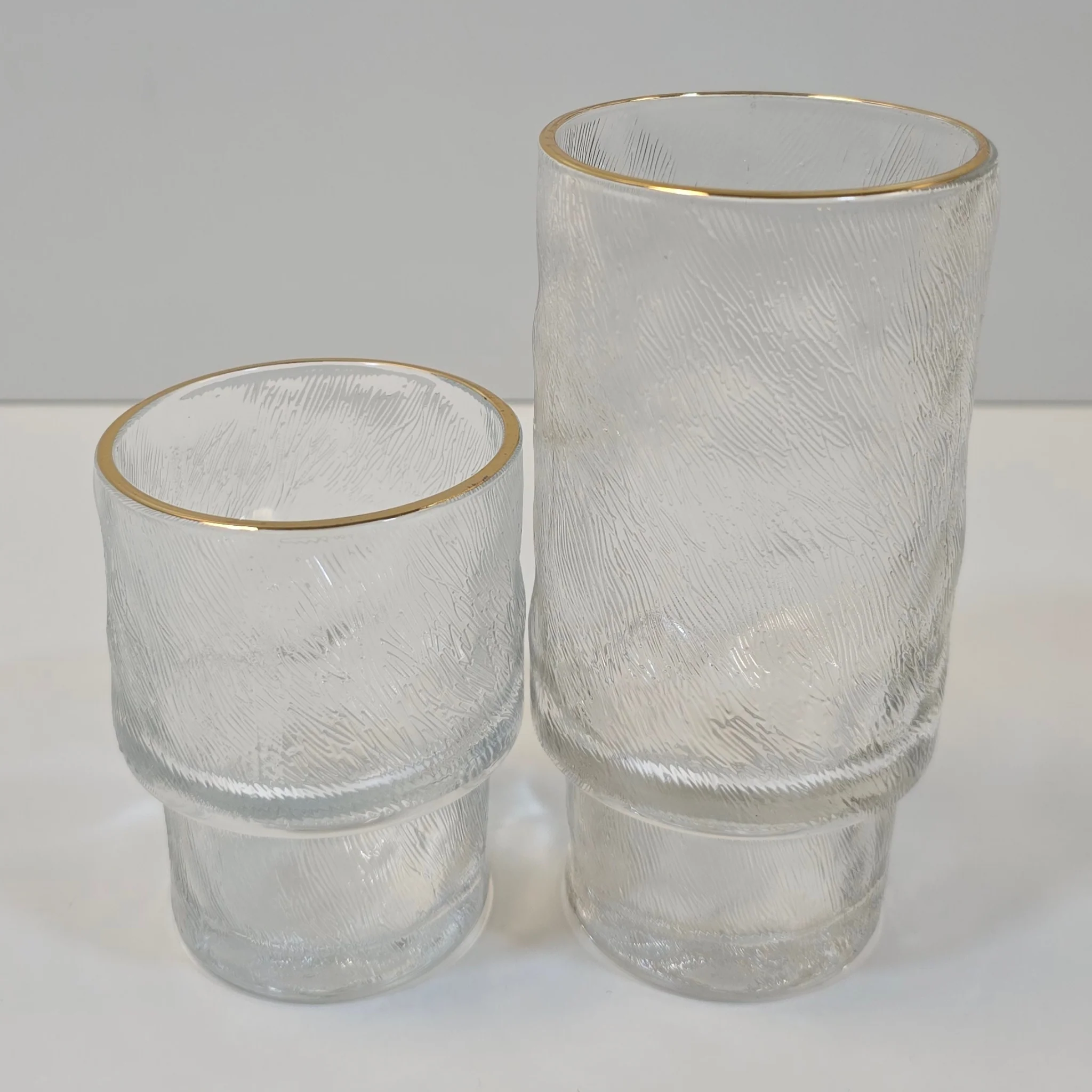 Lot de 6 grands Verres Ice – Liseré Doré - Happymuzdeco