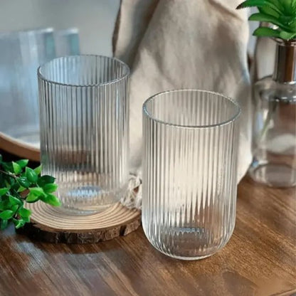 Lot de 6 Grands Verres Stripped - Happymuzdeco