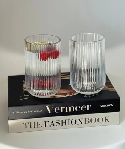 Lot de 6 Grands Verres Stripped - Happymuzdeco