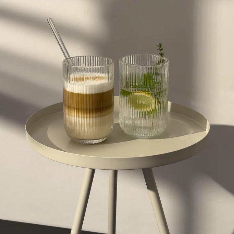 Lot de 6 Grands Verres Stripped - Happymuzdeco
